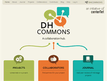 Tablet Screenshot of dhcommons.org